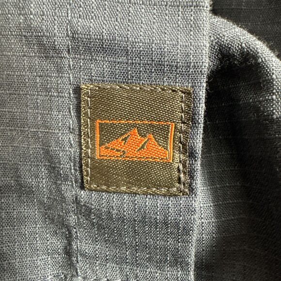 Northwest Territory Mens Long Sleeve Button Up Shirt Size 4XL Navy Pockets - Picture 9 of 9